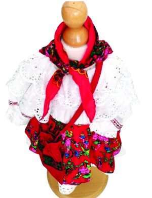 Costumas traditional botez, fetita, Romancuta-ILIF204061