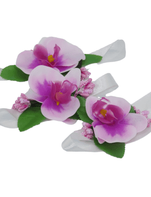Bratara corsaj domnisoare de onoare, set 3buc, orhidee – ILIF205070