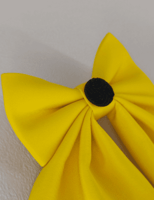 Set 3 papioane Gabriel, culoarea galben, georgette, IFCJ203014