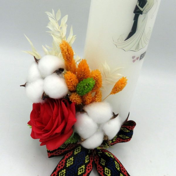 Lumanare Nunta model decorat Traditional ILIF311029 (6)