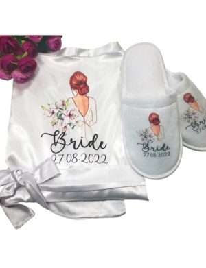 Halat mireasa si papuci personalizati, Bride – ACD404016