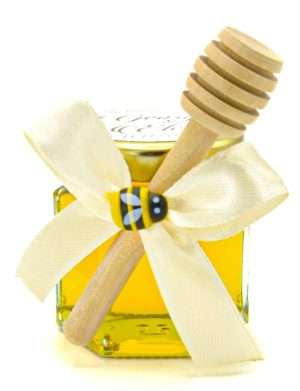 Mărturii dulci cu miere, model Aventură, culoare crem, borcan 50 gr – DSBC402003