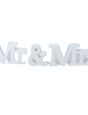 Litere decorative Mr & Mrs pentru masa mirilor – ILIF206068