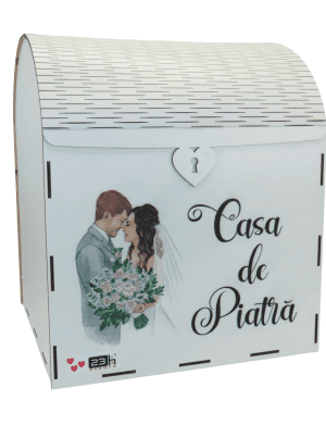 Cutie Dar Nunta din placaj lemn Casa de Piatra 3 ILIF302011 1