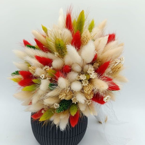 Buchet mireasanasa din flori uscate, multicolor FEIS312006 (10)