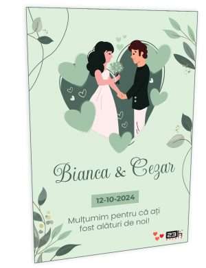 Marturie nunta magnet frigider 23h Events Bianca Cezar ILIF307016