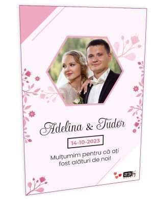 Marturie nunta personalizata, magnet frigider 10x15cm – ILIF307003