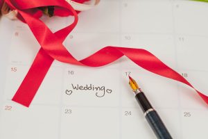 reminder wedding day calendar planning fountain pen with color tone scaled