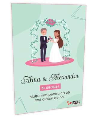Marturie nunta magnet frigider 23h Events Alina Alexandru ILIF307010