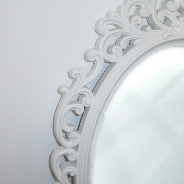 Oglinda miresei, forma ovala in stil victorian, model alb ILIF309045 (1)