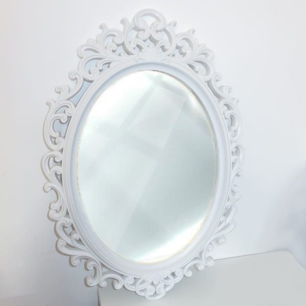 Oglinda miresei, forma ovala in stil victorian, model alb ILIF309045 (2)