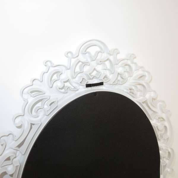 Oglinda miresei, forma ovala in stil victorian, model alb ILIF309045 (4)