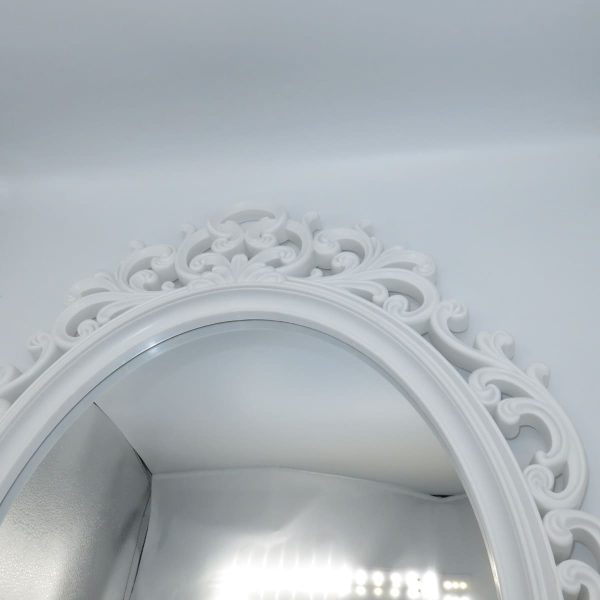 Oglinda miresei, forma ovala in stil victorian, model alb ILIF309045 (6)