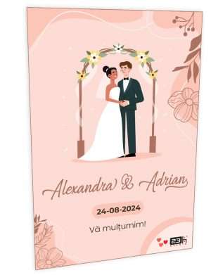 Marturie nunta magnet frigider 23h Events Alexandra Adrian ILIF307008
