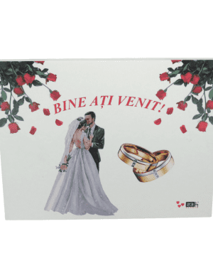 Tablou Bine ati venit, nunta, Nepersonalizat, dim. 400×300 mm – ILIF309040