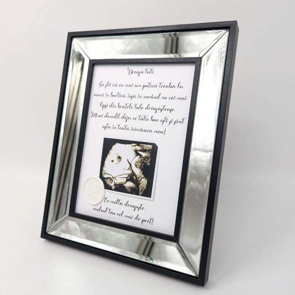 Cadou pentru tata, tablou special cu ecografie bebe si mesaj DSPH311015 (3)