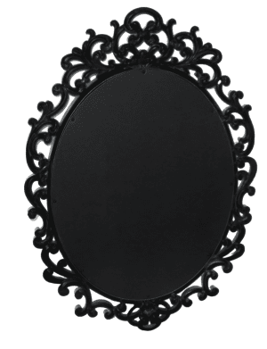 Oglinda miresei, forma ovala in stil victorian, model argintiu – ILIF309044