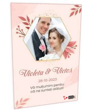 Marturie nunta personalizata, magnet frigider 10x15cm – ILIF307002