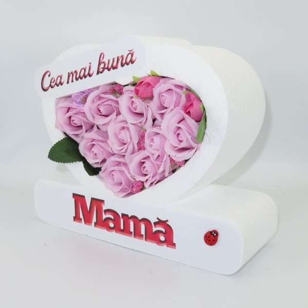Aranjament cadou pentru mama cu trandafiri de sapun ILIF307058 23h Events 2