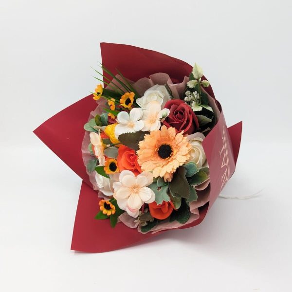 Buchet cadou cu flori de sapun, Toamna 2, grena – DSPH310020 (3)