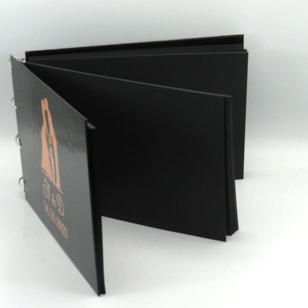 Guest Book personalizat carte mesaje invitati, model deosebit negru ILIF310031 (3)