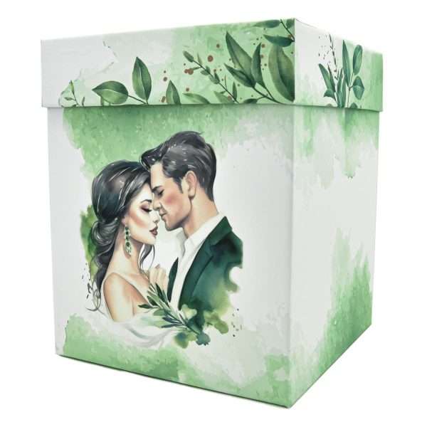 cutie dar nunta miri verde 4