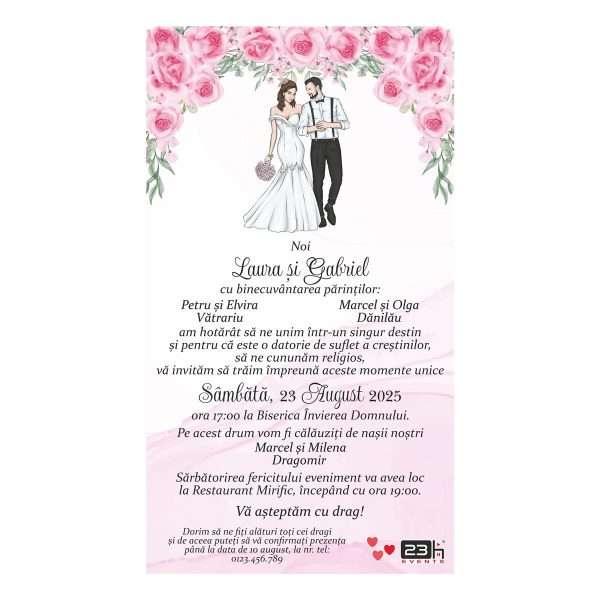 digitala nunta cu flori roz 1 (Custom)