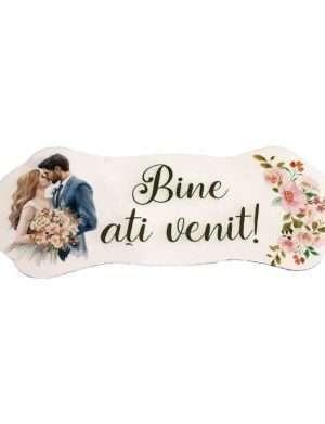 Pancarta nunta – Bine ati venit, 75×29,5 cm – ILIF403014