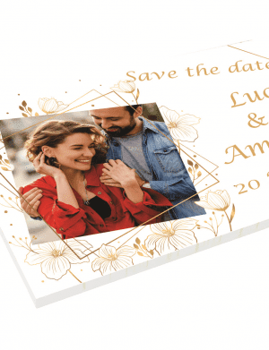 Placuta Save The Date, personalizata cu fotografia voastra, nume si data – ILIF201009