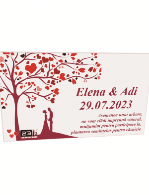 Marturie nunta, Asemenea unui arbore, 80x45mm cu magnet – ILIF202034