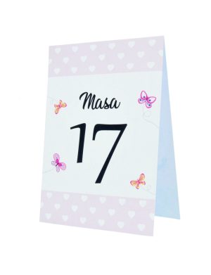 Numar Masa botez Fluturasi roz – MIBC203040