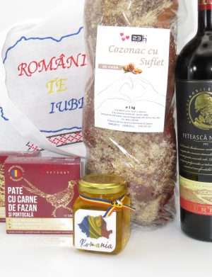 Cos cadou Paste, Sacosa bunicii, 6 produse naturale, ILIF203092