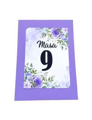 Numar Masa, model floral 3, mov – MIBC205040