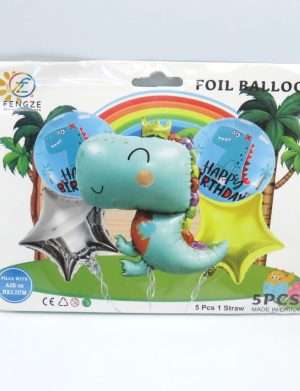 Baloane din folie, Dino Happy Birthday, multicolor – ILIF207028
