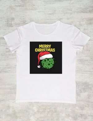Tricou Merry Christmas covidut, personalizat prin DTG – ACD1107