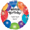 balon folie 45 cm happy birthday personalizabil