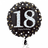 balon folie 45 cm sparkling 18 ani