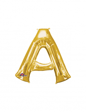 Balon folie litera A auriu 76 cm – FTB037