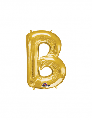 Balon folie litera B auriu 76 cm – FTB036