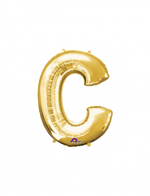 Balon folie litera C auriu 76 cm – FTB035