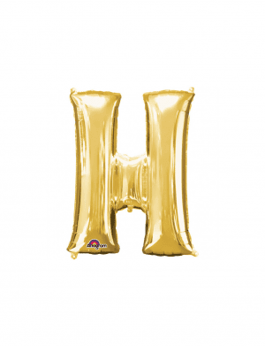 Balon folie litera H auriu 76 cm – FTB030