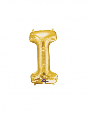Balon folie litera I auriu 76 cm – FTB029