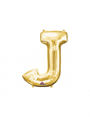 Balon folie litera J auriu 76 cm – FTB028