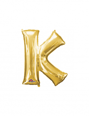 Balon folie litera K auriu 76 cm – FTB027