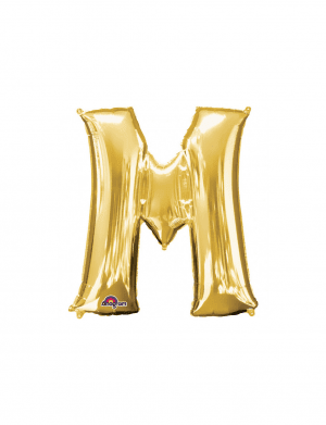 Balon folie litera M auriu 76 cm – FTB025