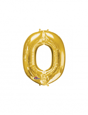 Balon folie litera O auriu 76 cm – FTB023