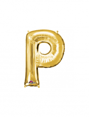 Balon folie litera P auriu 76 cm – FTB022