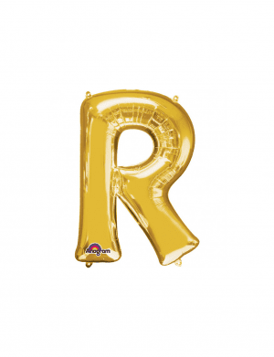Balon folie litera R auriu 76 cm – FTB020