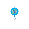 balon folie 45 cm blue stars 1 an