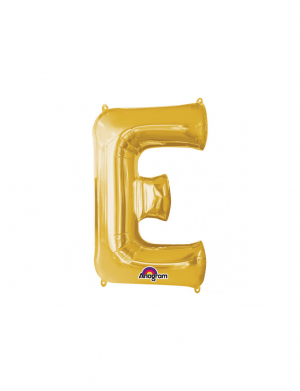 Balon folie litera E auriu 86 cm – FTB033